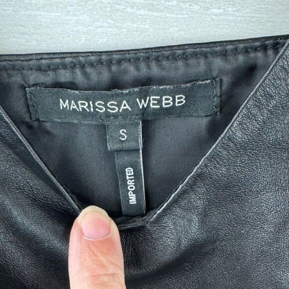 Marissa Webb Bristol Leather Eyelet Cut Adjustable Tank Top - Picture 9 of 10